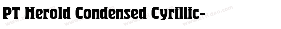 PT Herold Condensed Cyrillic字体转换